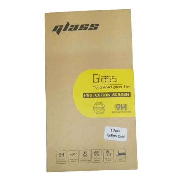 Glass Screen Protector compatible for iPhone 13 mini 5.4 Inch 3 Pack Tempered Gl - Picture 6 of 8